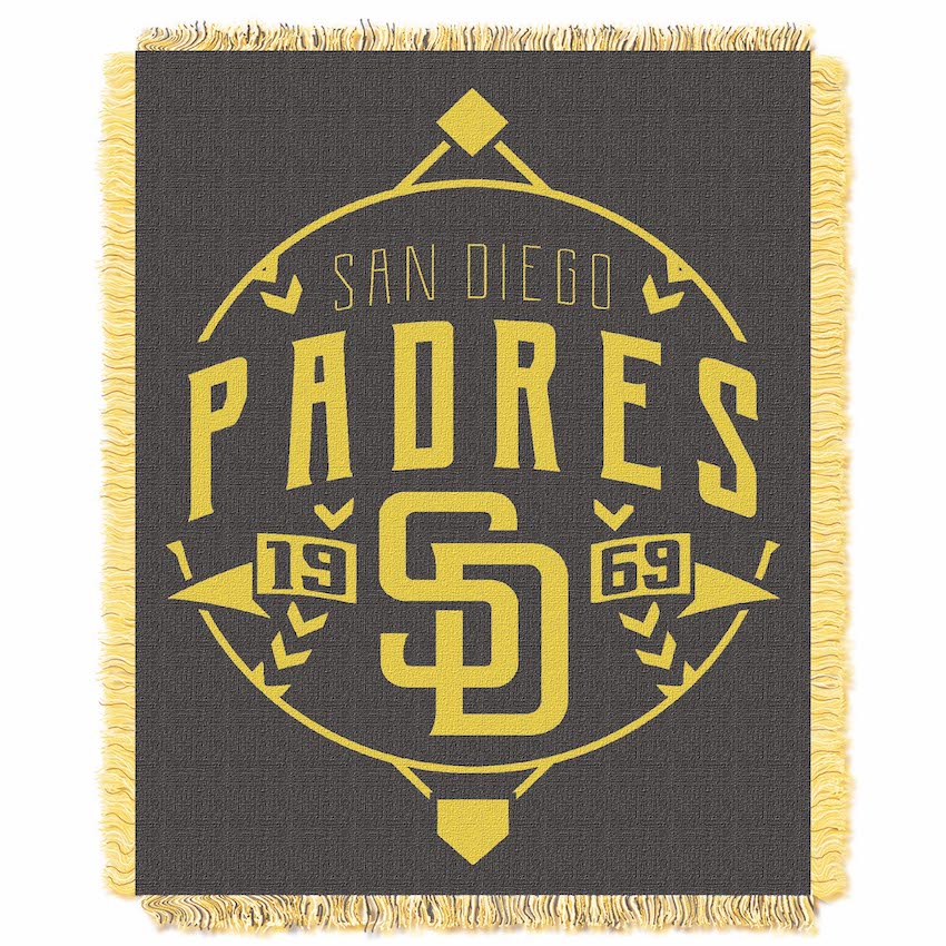 San Diego Padres MLB Double Play Tapestry Blanket 48 x 60