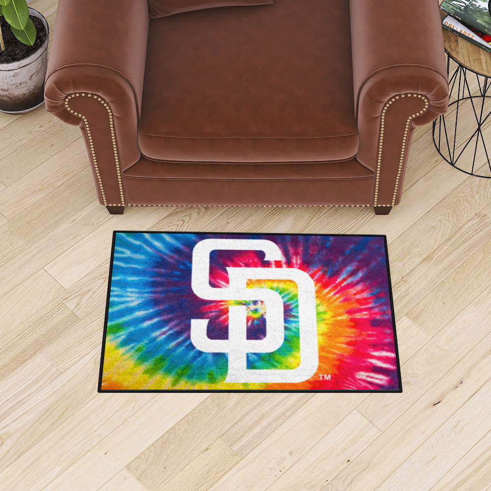 San Diego Padres TIE-DIE 20 x 30 Starter Floor Mat