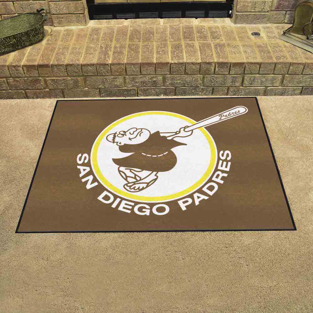 San Diego Padres MLBCC Vintage ALL STAR 34 x 45 Floor Mat Throwback Logo