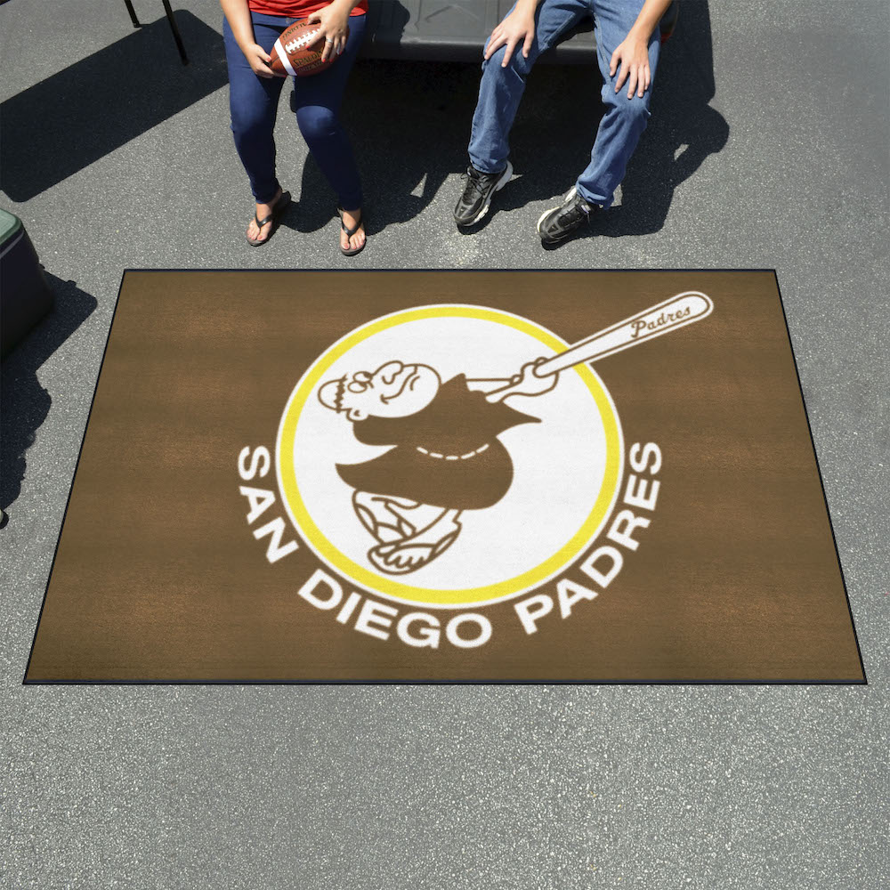 San Diego Padres MLBCC Vintage ULTI-MAT 60 x 96 Rug Throwback Logo