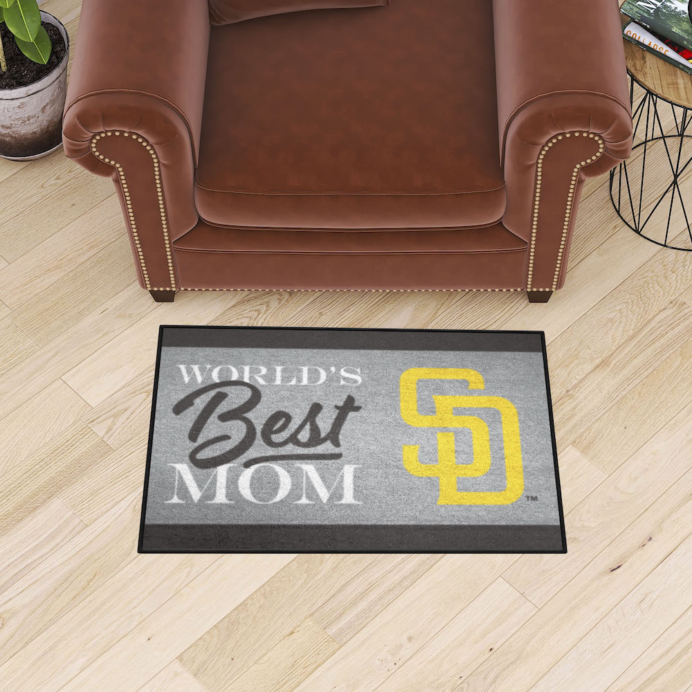 San Diego Padres 20 x 30 WORLDS BEST MOM Floor Mat