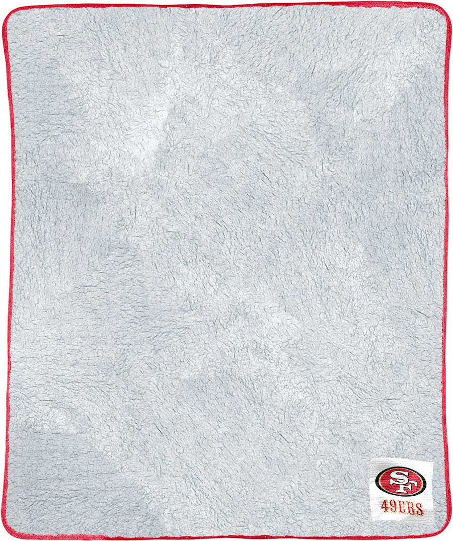 San Francisco 49ers 2 Tone SHERPA Throw Blanket