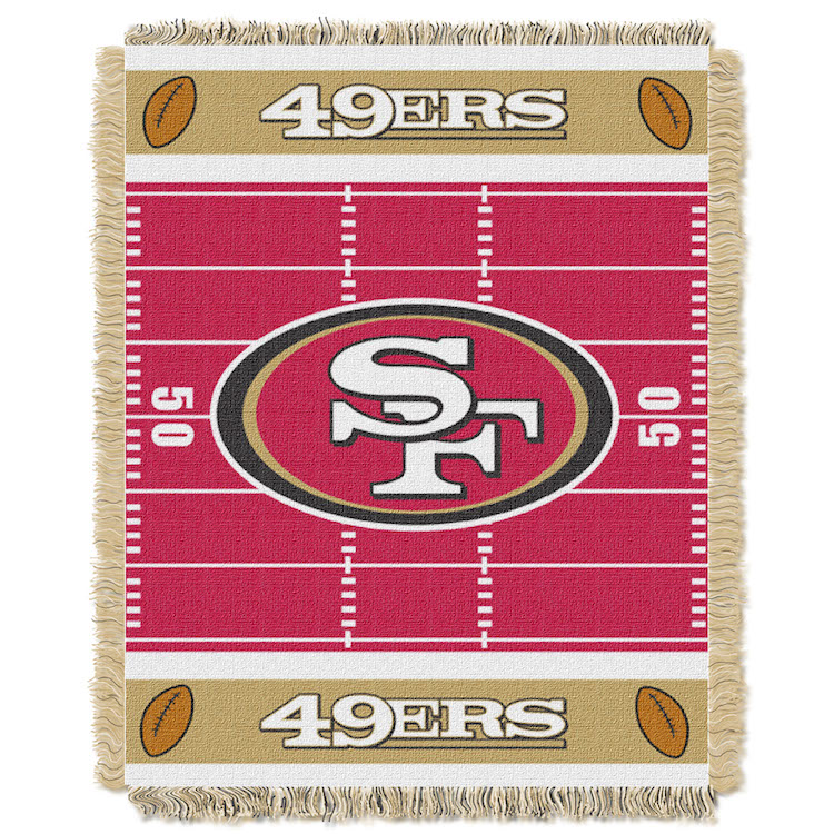 San Francisco 49ers Woven Baby Blanket 36 x 48