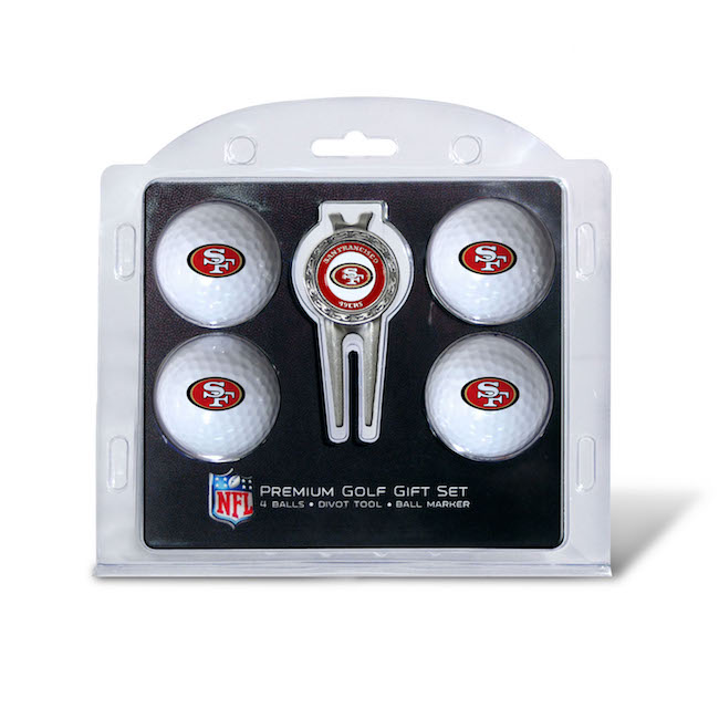 San Francisco 49ers 4 Golf Ball and Divot Tool Set