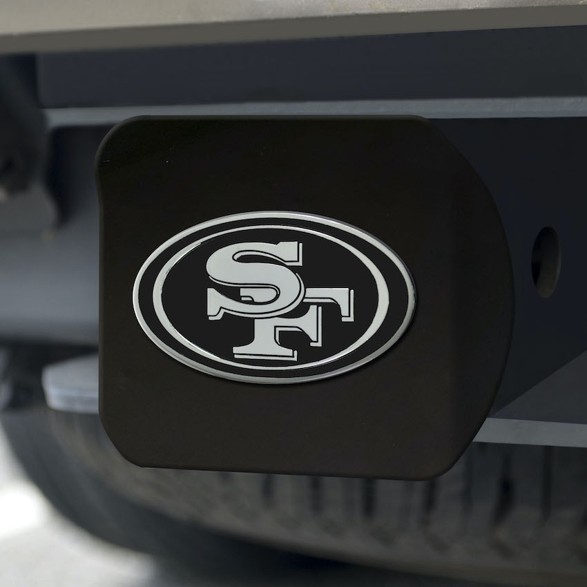 San Francisco 49ers BLACK Trailer Hitch Cover