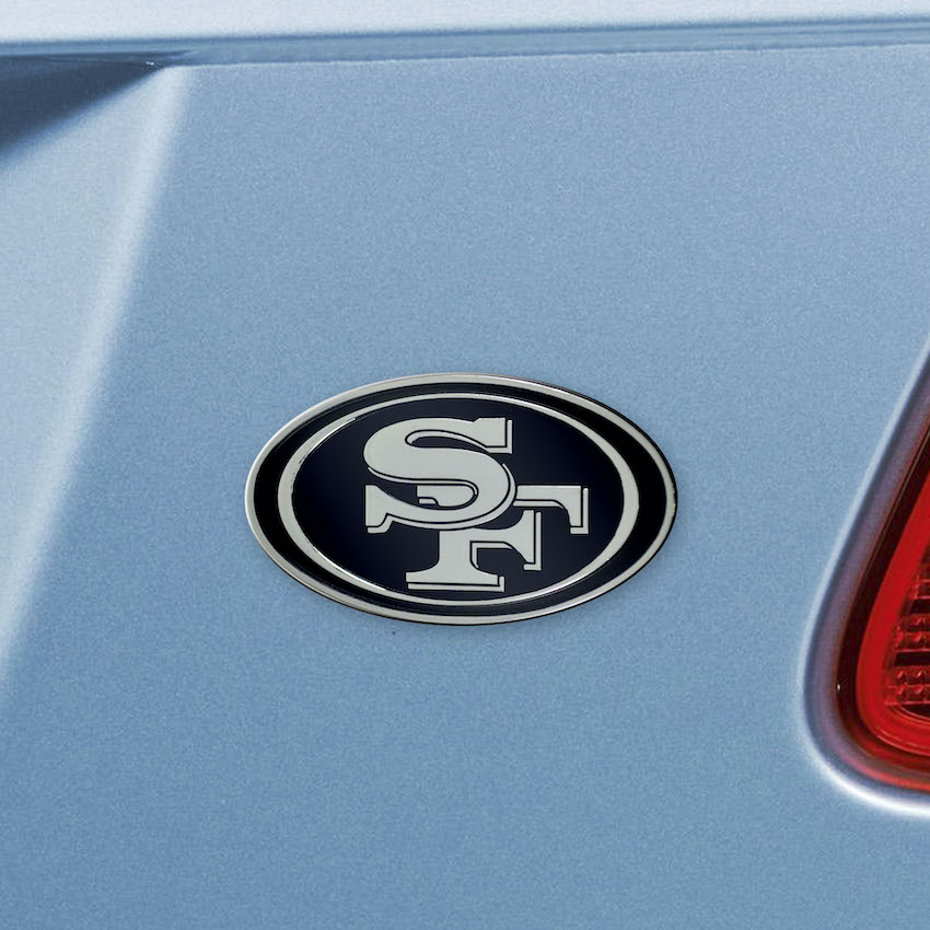 San Francisco 49ers Chrome Metal Auto Emblem