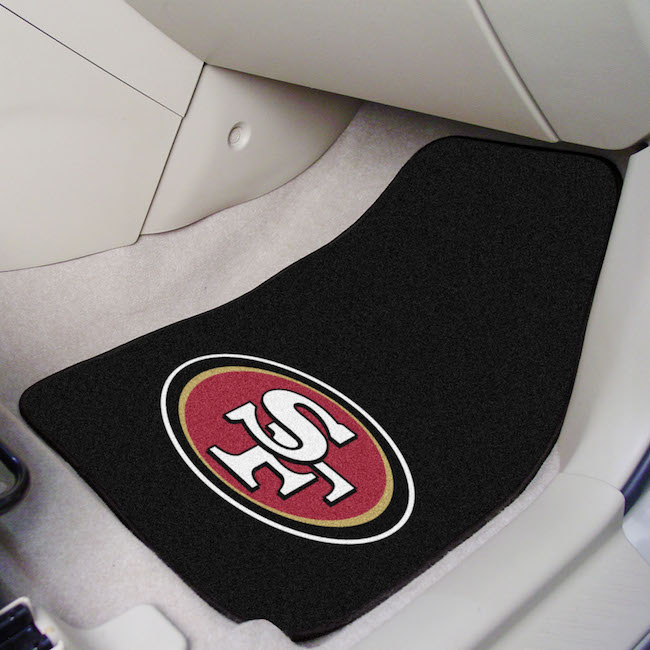 San Francisco 49ers Car Floor Mats 18 x 27 Carpeted-Pair