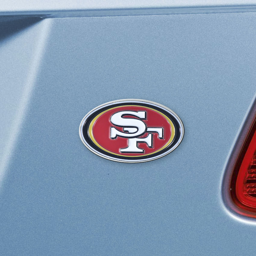 San Francisco 49ers Color Metal Auto Emblem