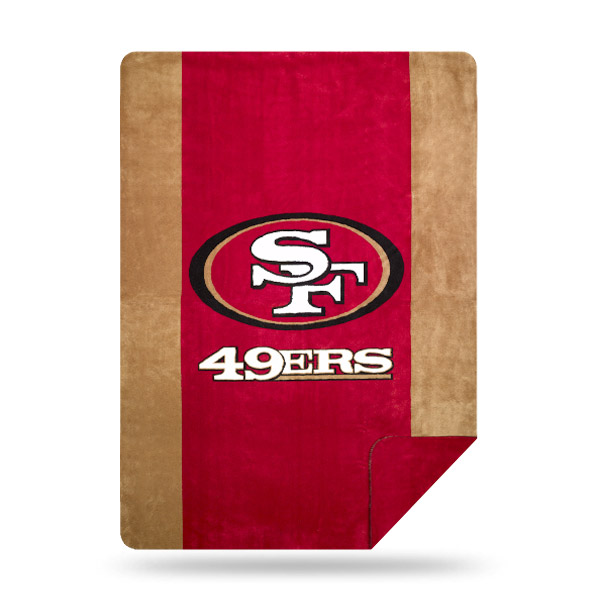 San Francisco 49ers DENALI Silver Knit Throw