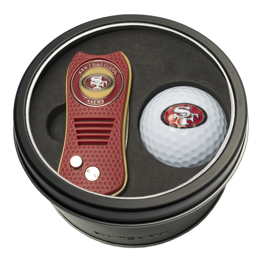 San Francisco 49ers Switchblade Divot Tool and Golf Ball Gift Pack