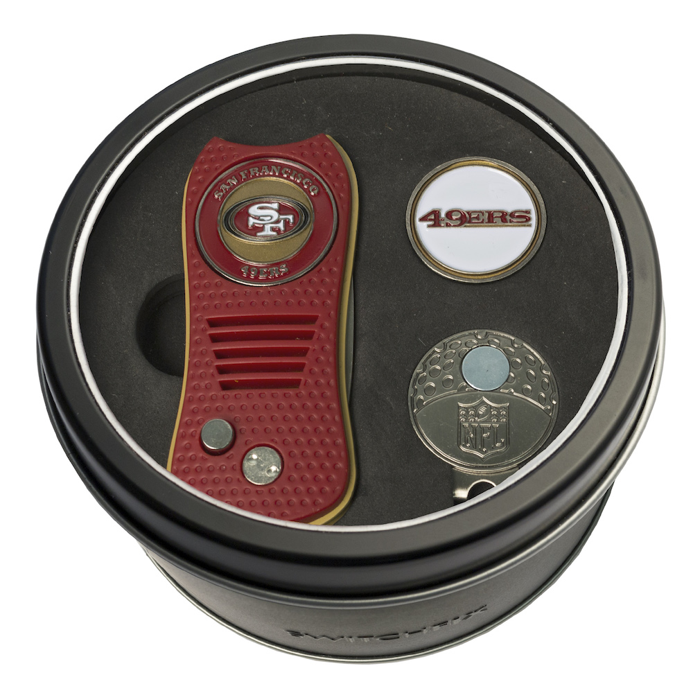 San Francisco 49ers Switchblade Divot Tool Cap Clip and Ball Marker Gift Pack