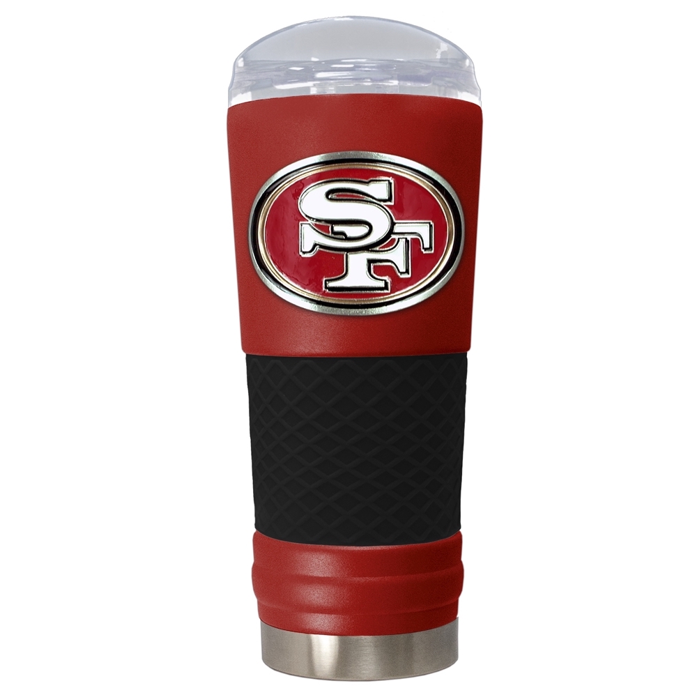 San Francisco 49ers 24 oz DRAFT SERIES NFL Powder Coated Insulated Travel Tumbler