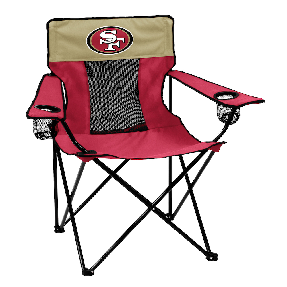 San Francisco 49ers ELITE logo folding camp style chair