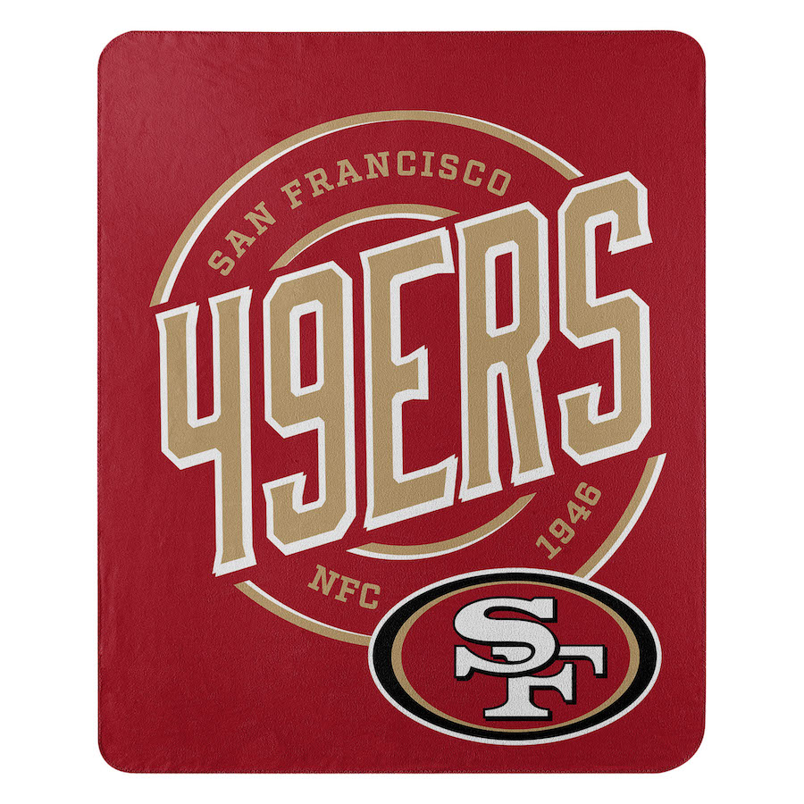 San Francisco 49ers Fleece Throw Blanket 50 x 60