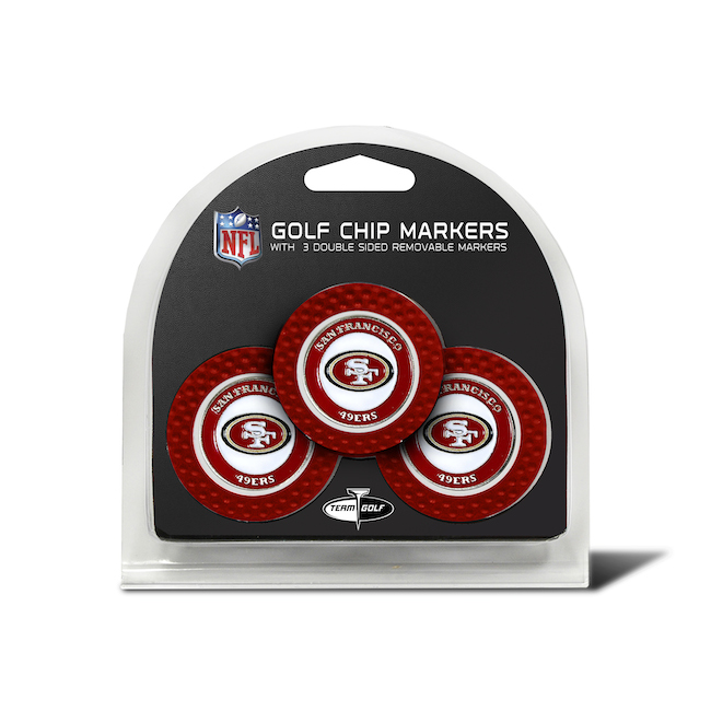 San Francisco 49ers 3 Pack Golf Chips