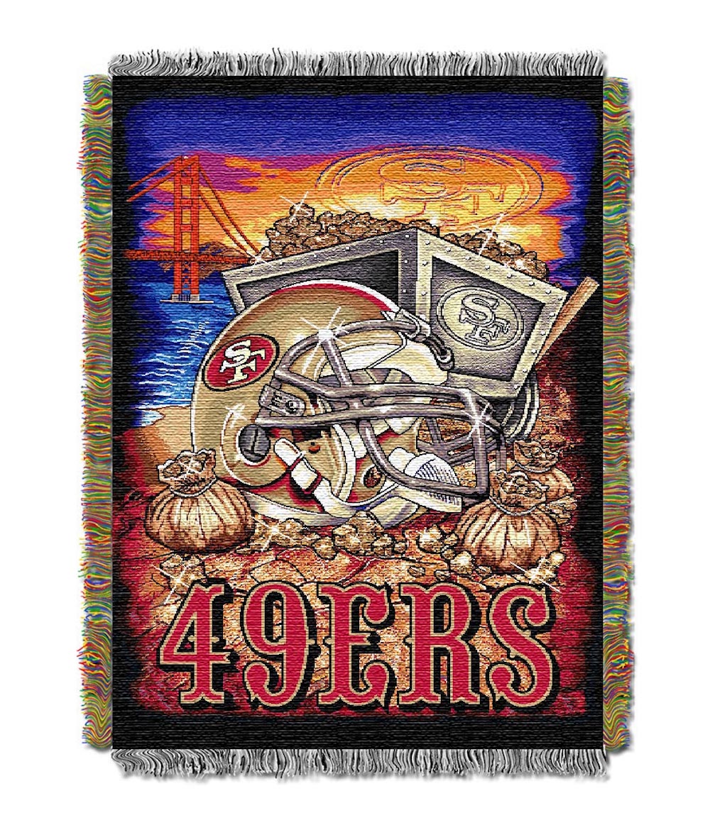 San Francisco 49ers Home Field Advantage Series Tapestry Blanket 48 x 60