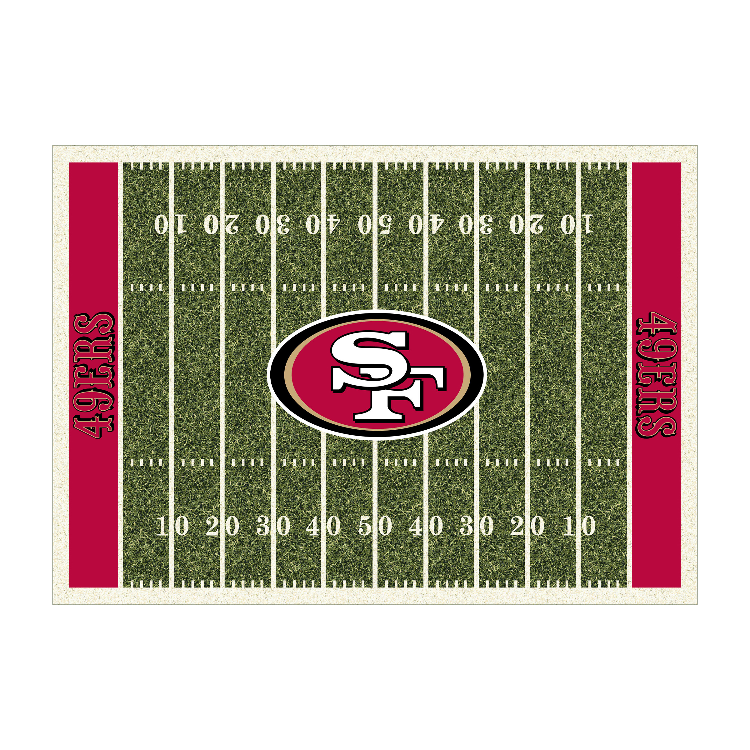 San Francisco 49ers 6 X 8 HOMEFIELD Rug