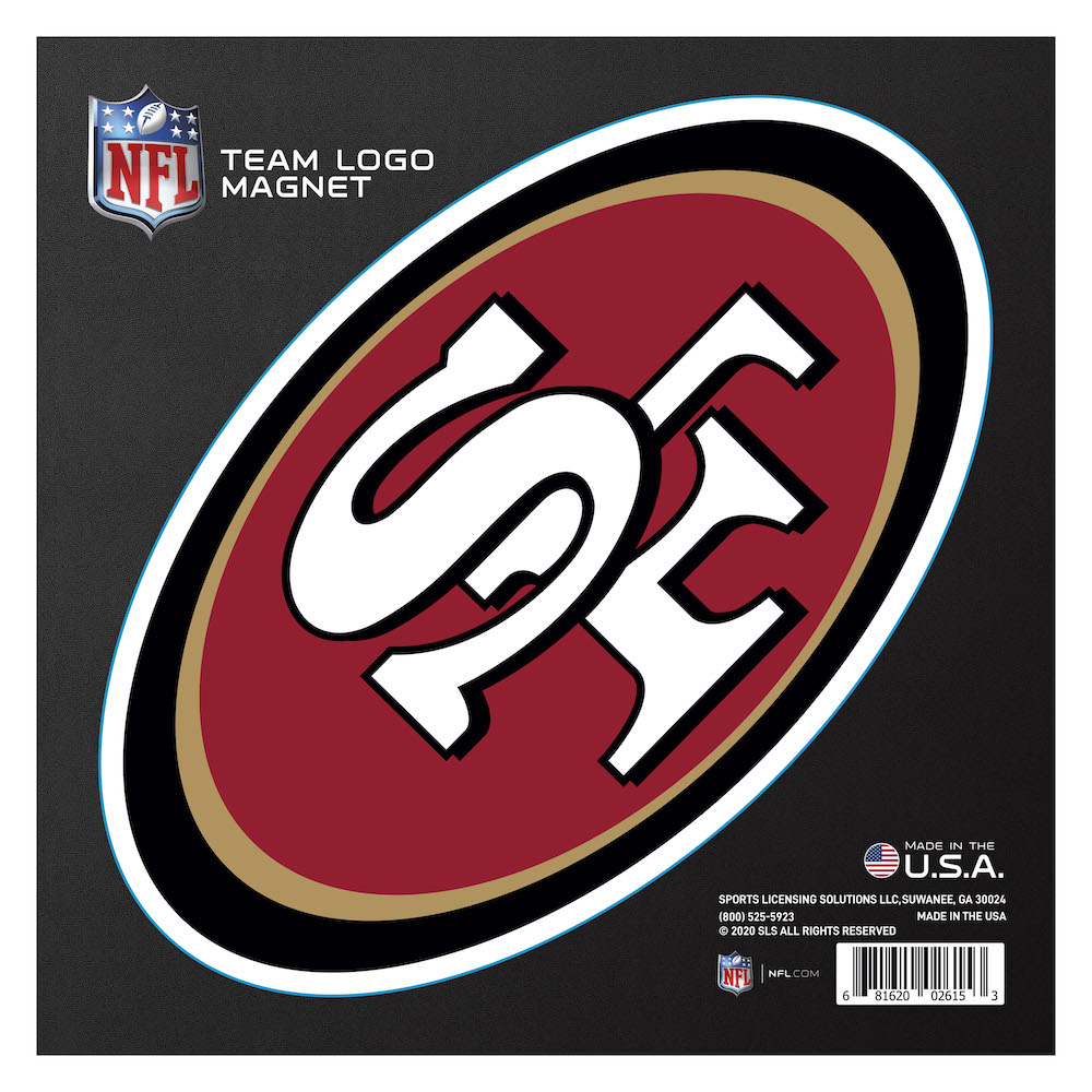San Francisco 49ers Large Team Logo Magnet - Indoor Outdoor