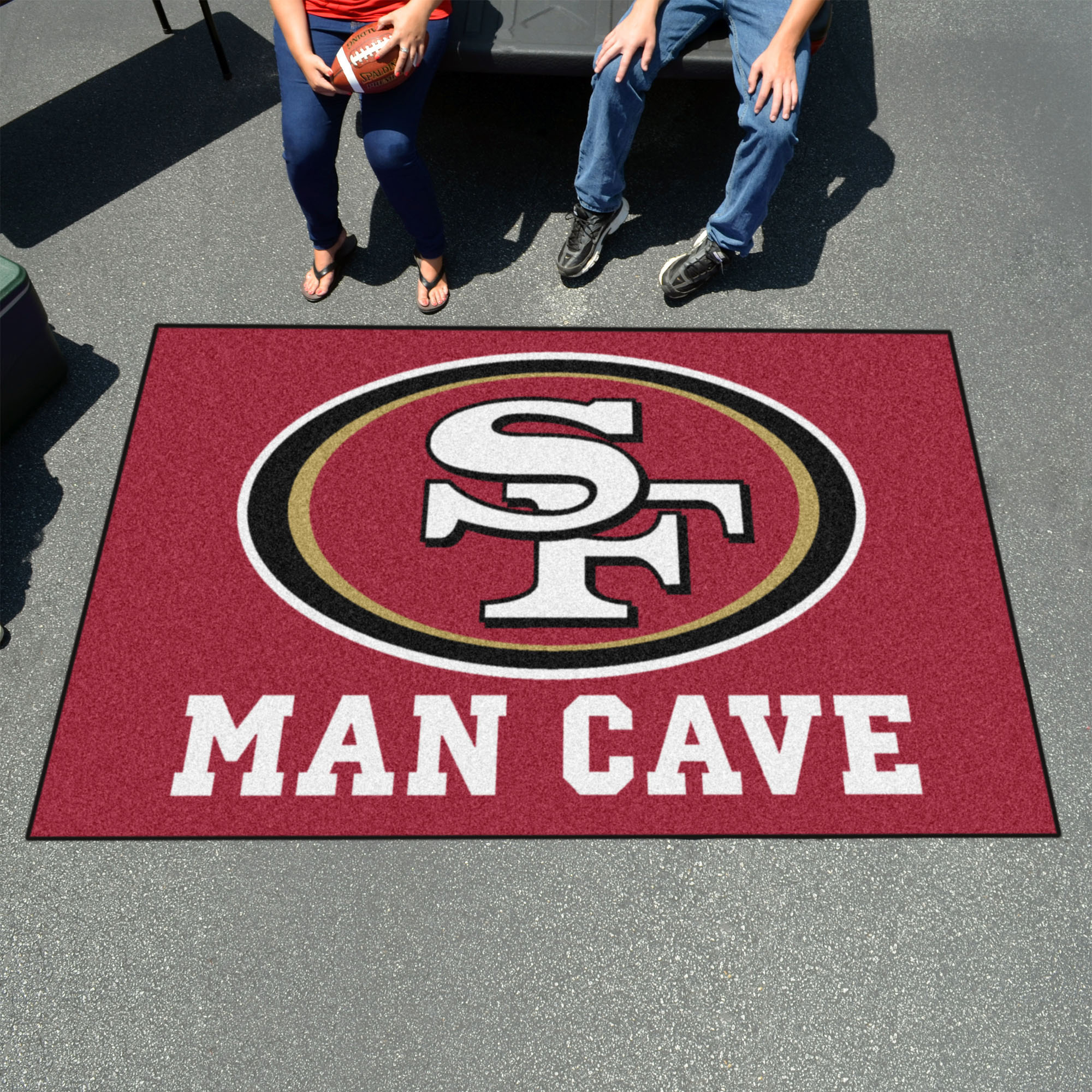 San Francisco 49ers UTILI-MAT 60 x 96 MAN CAVE Rug