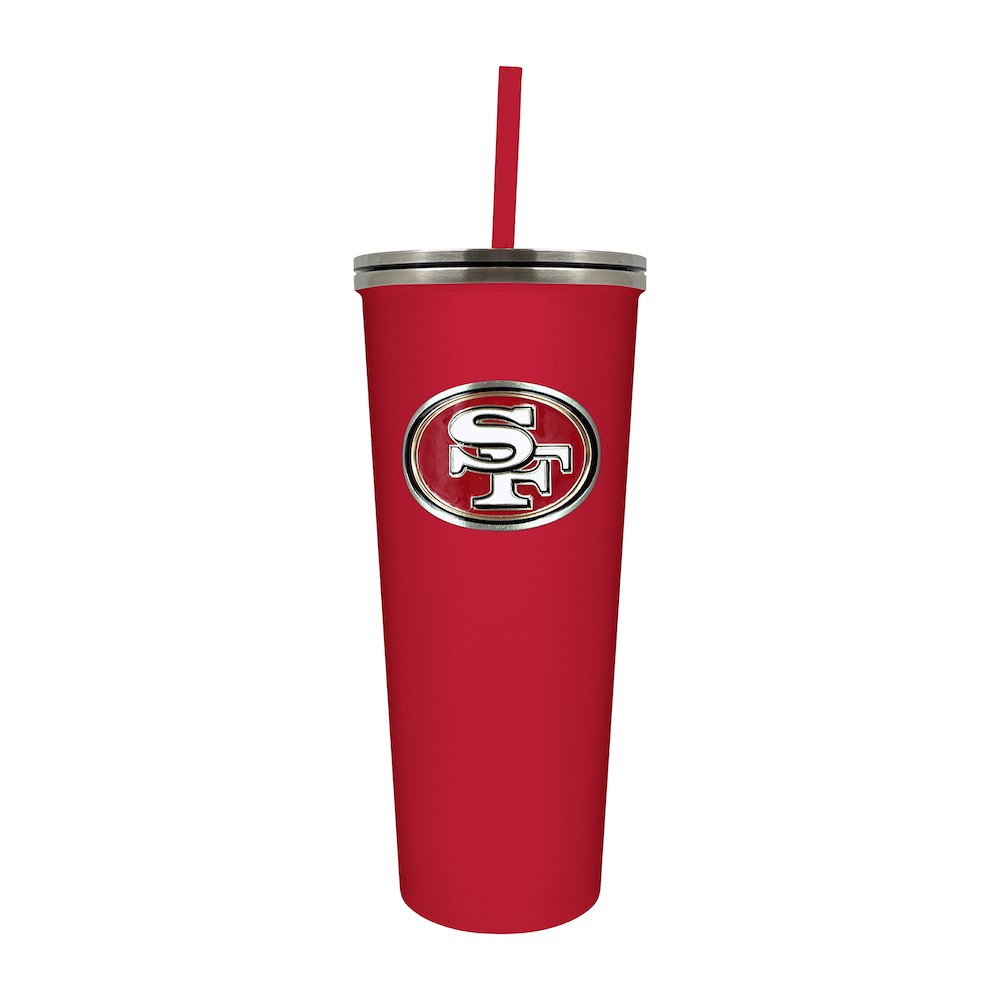 San Francisco 49ers 24 oz Team Color Skinny Tumbler