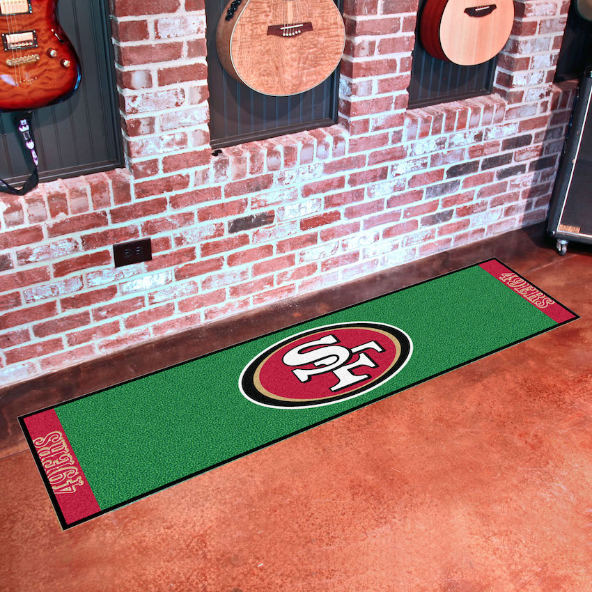 San Francisco 49ers Putting Green Mat 18 x 72