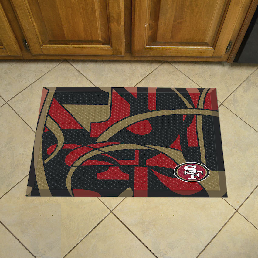 San Francisco 49ers Quick Snap Style SCRAPER Door Mat