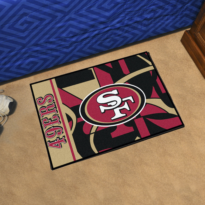 San Francisco 49ers 20 x 30 Quick Snap Starter Floor Mat