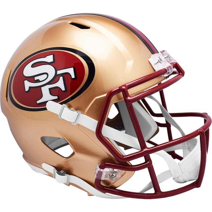 San Francisco 49ers Speed Replica THROWBACK Football Helmet 1996-2008