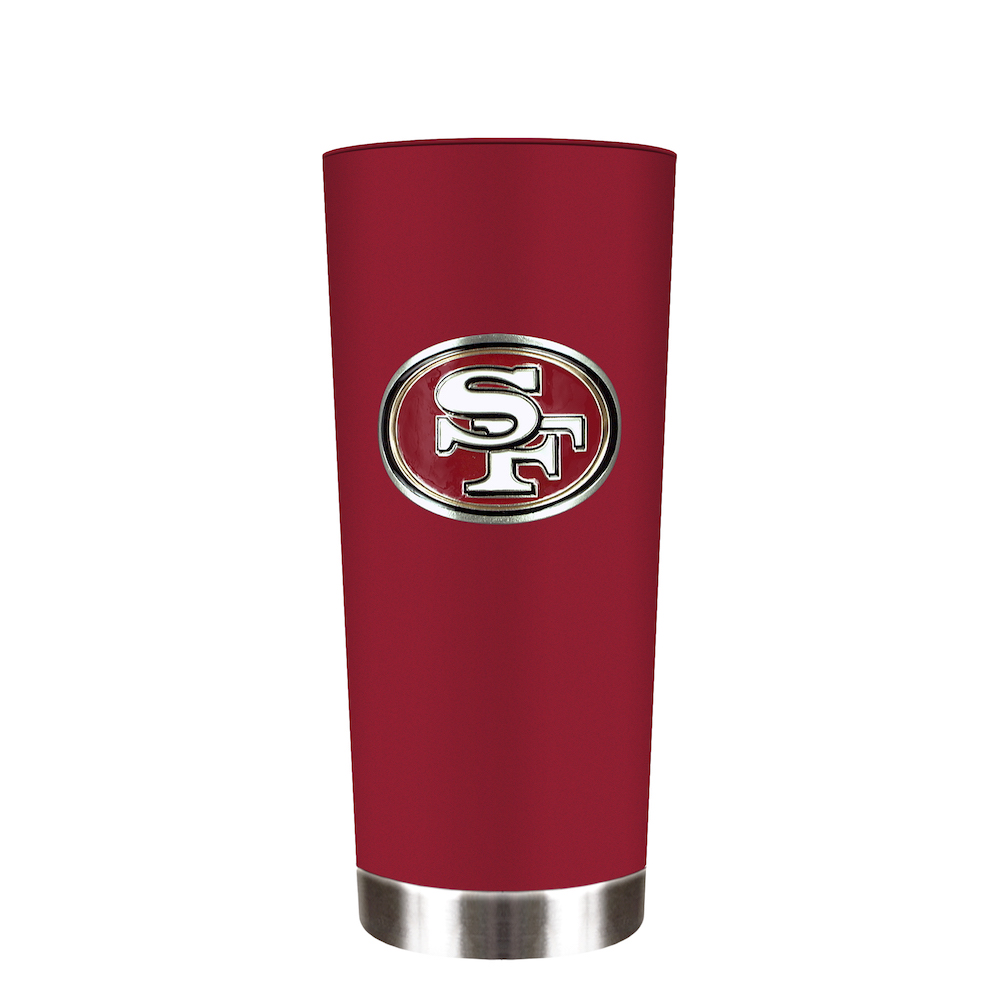 San Francisco 49ers NFL Steel Travel Tumbler Coffee Mug w/HD Metallic Logo