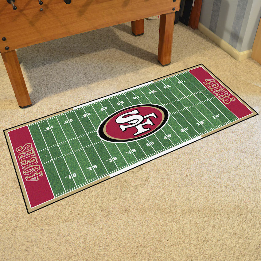 San Francisco 49ers 30 x 72 Football Field Carpet Runner