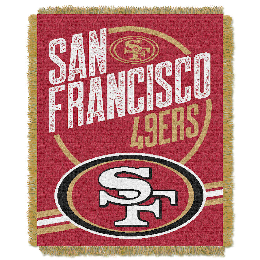 San Francisco 49ers Double Play Tapestry Blanket 48 x 60