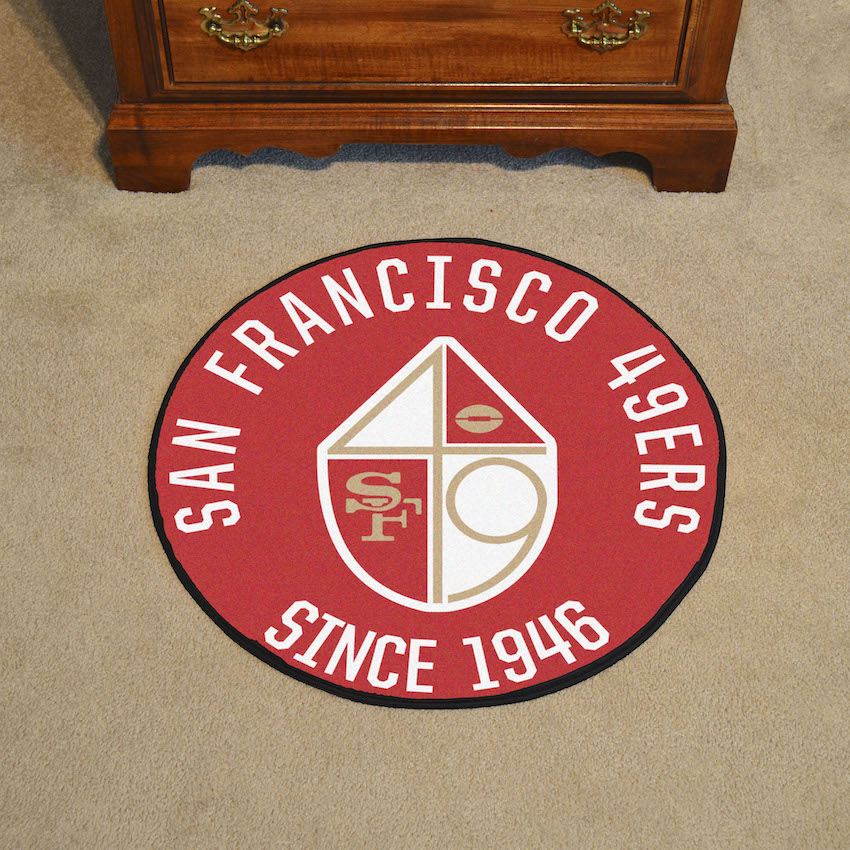 San Francisco 49ers Vintage Roundel Mat Throwback Logo