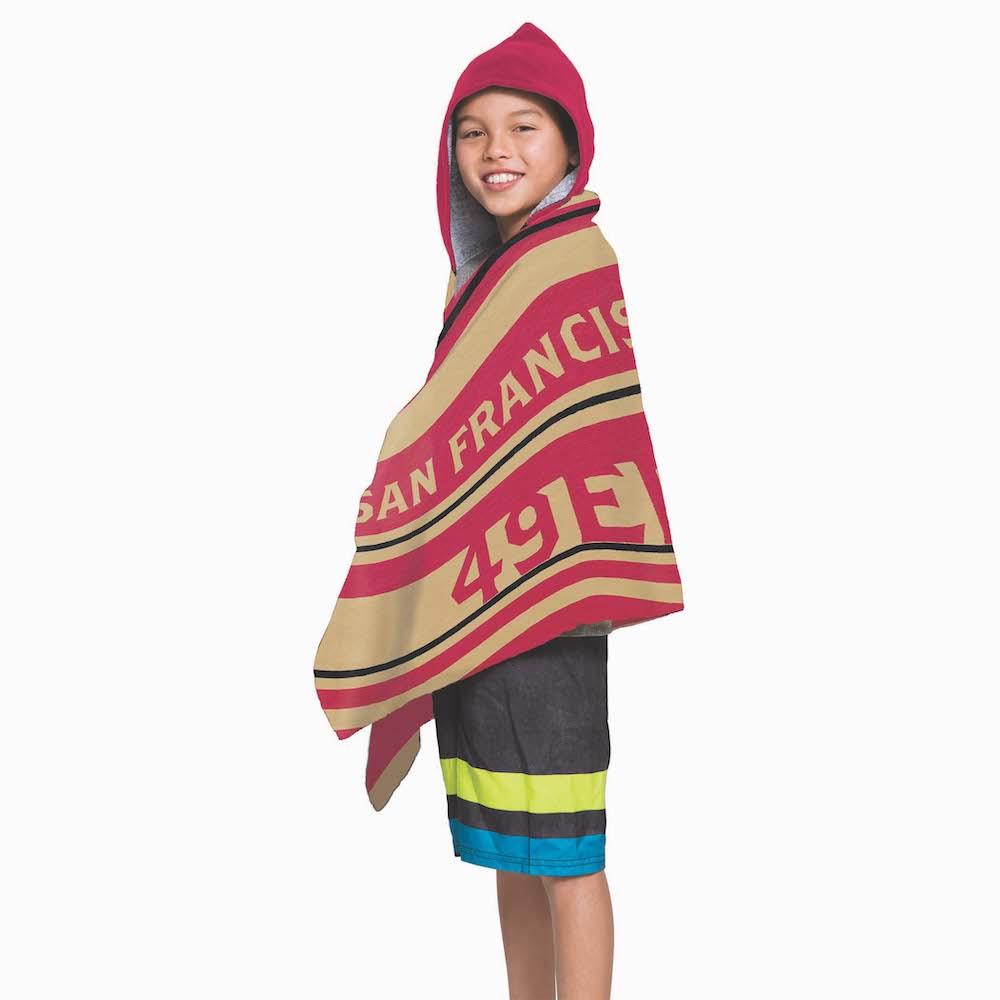 San Francisco 49ers Youth Hooded Beach Towel