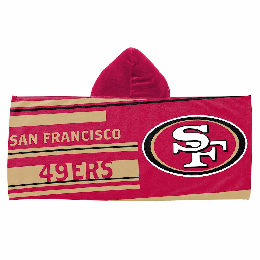 San Francisco 49ers Youth Hooded Beach Towel