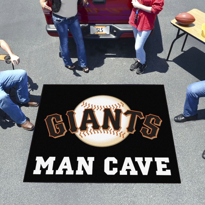 San Francisco Giants ALT LOGO MAN CAVE TAILGATER 60 x 72 Rug