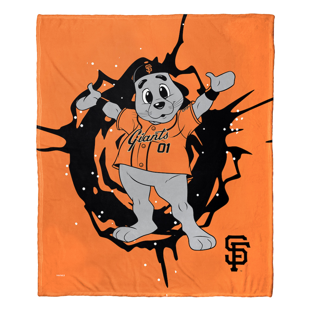 San Francisco Giants MASCOT Silk Touch Throw Blanket 50 x 60 inch