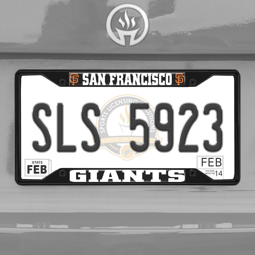 San Francisco Giants Black License Plate Frame