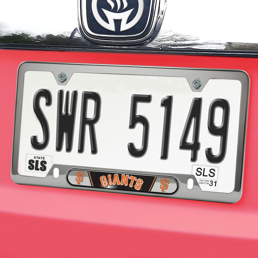 San Francisco Giants Embossed License Plate Frame