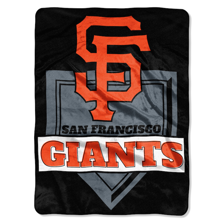 San Francisco Giants Large Plush Fleece HOME PLATE 60 x 80 Blanket