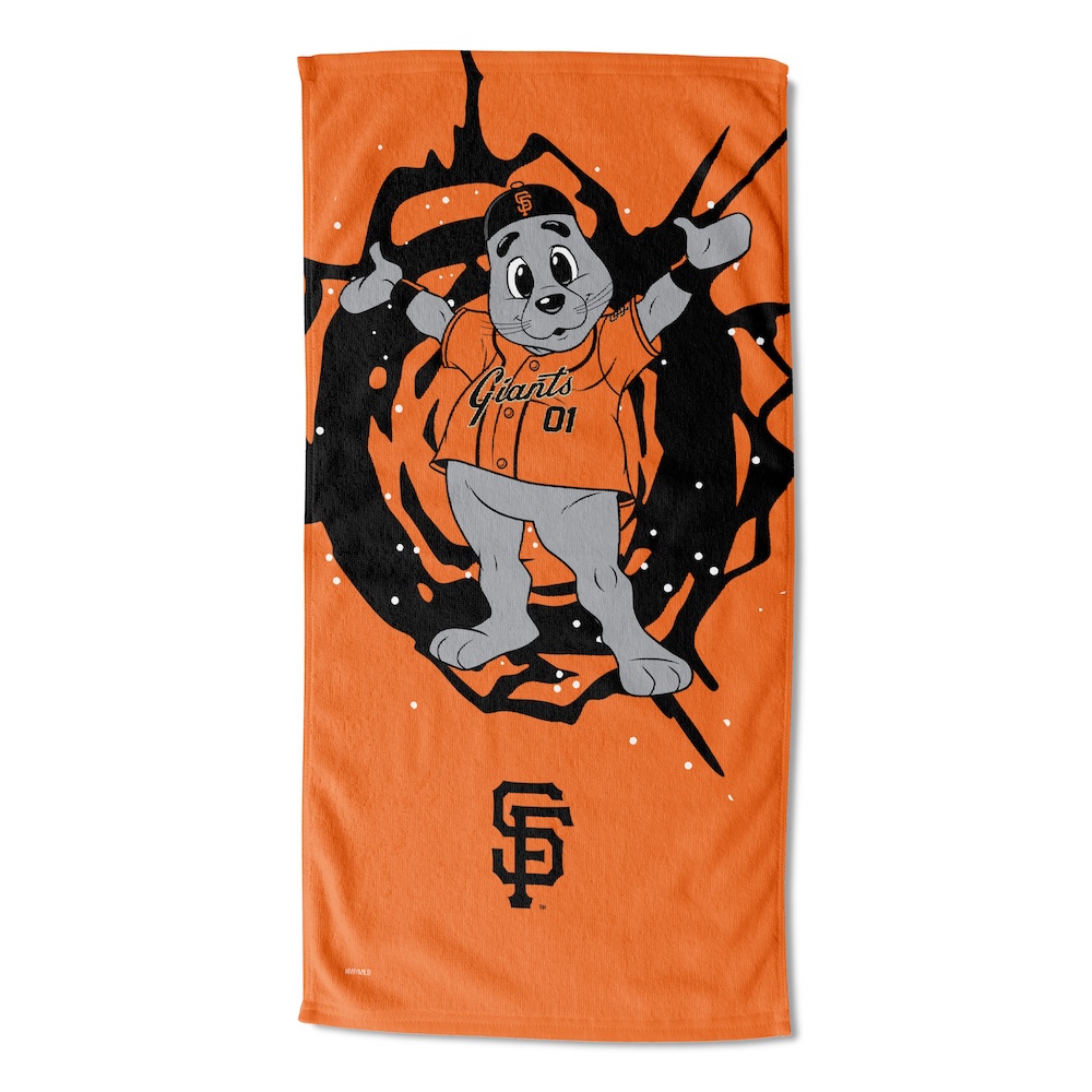 San Francisco Giants MASCOT 30x60 Beach Towel