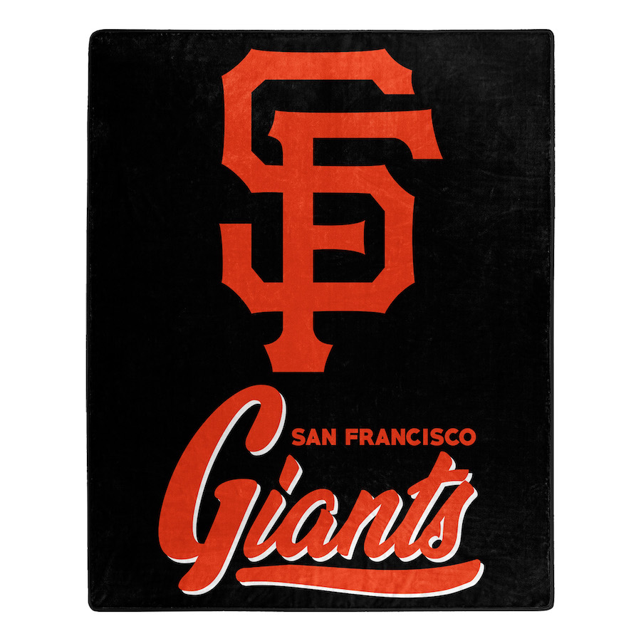 San Francisco Giants Plush Fleece Raschel Blanket 50 x 60