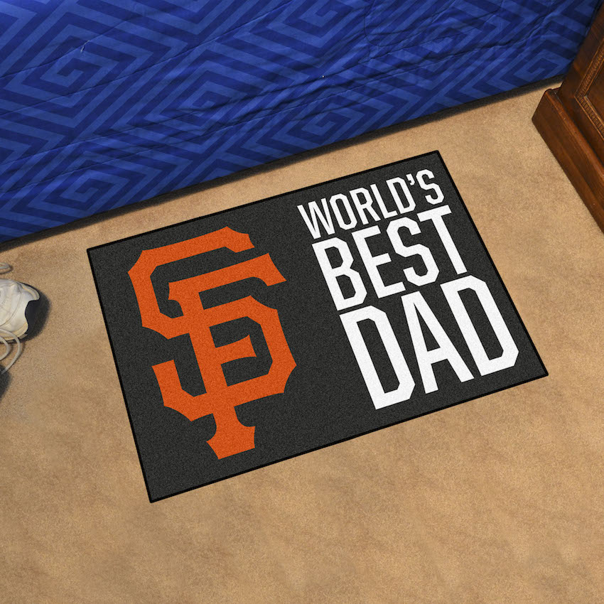 San Francisco Giants 20 x 30 WORLDS BEST DAD Floor Mat