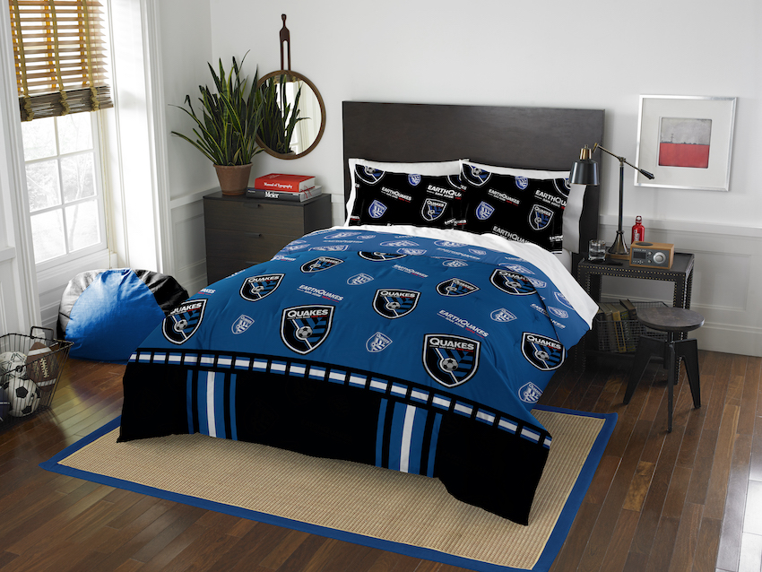 San Jose Earthquakes QUEEN/FULL size Comforter and 2 Shams