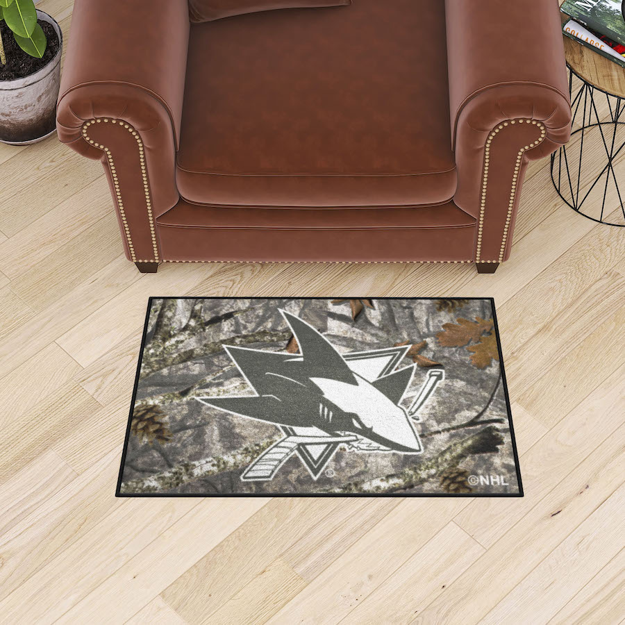 San Jose Sharks CAMO 20 x 30 Starter Floor Mat