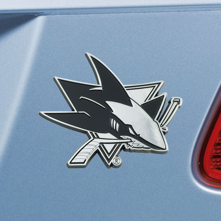 San Jose Sharks Metal Auto Emblem