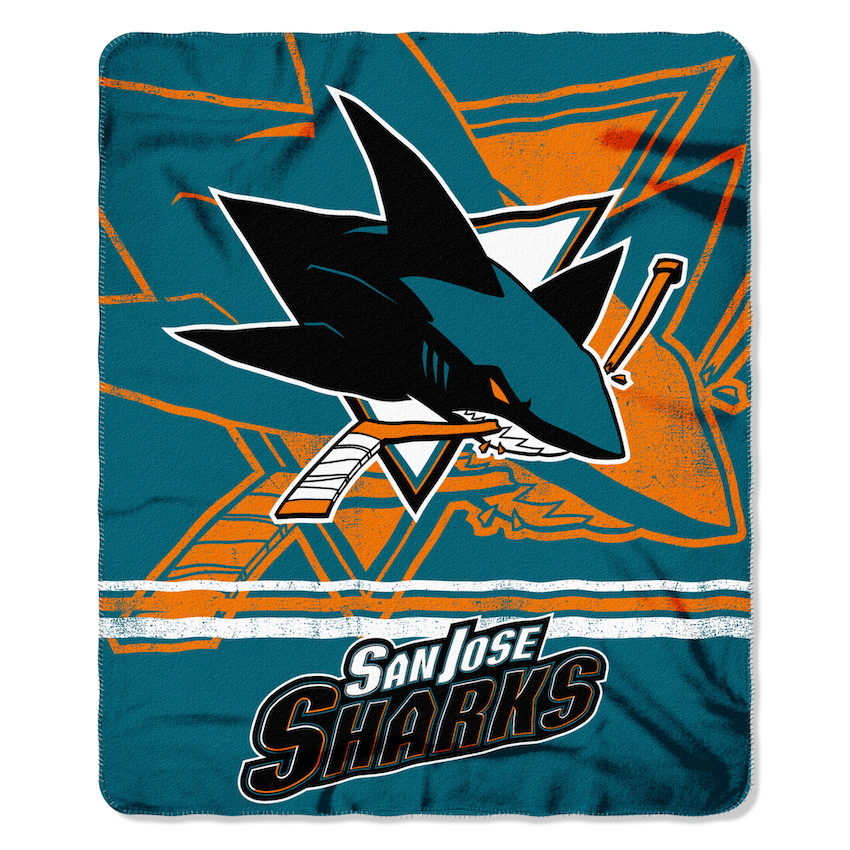 San Jose Sharks Fleece Throw Blanket 50 x 60