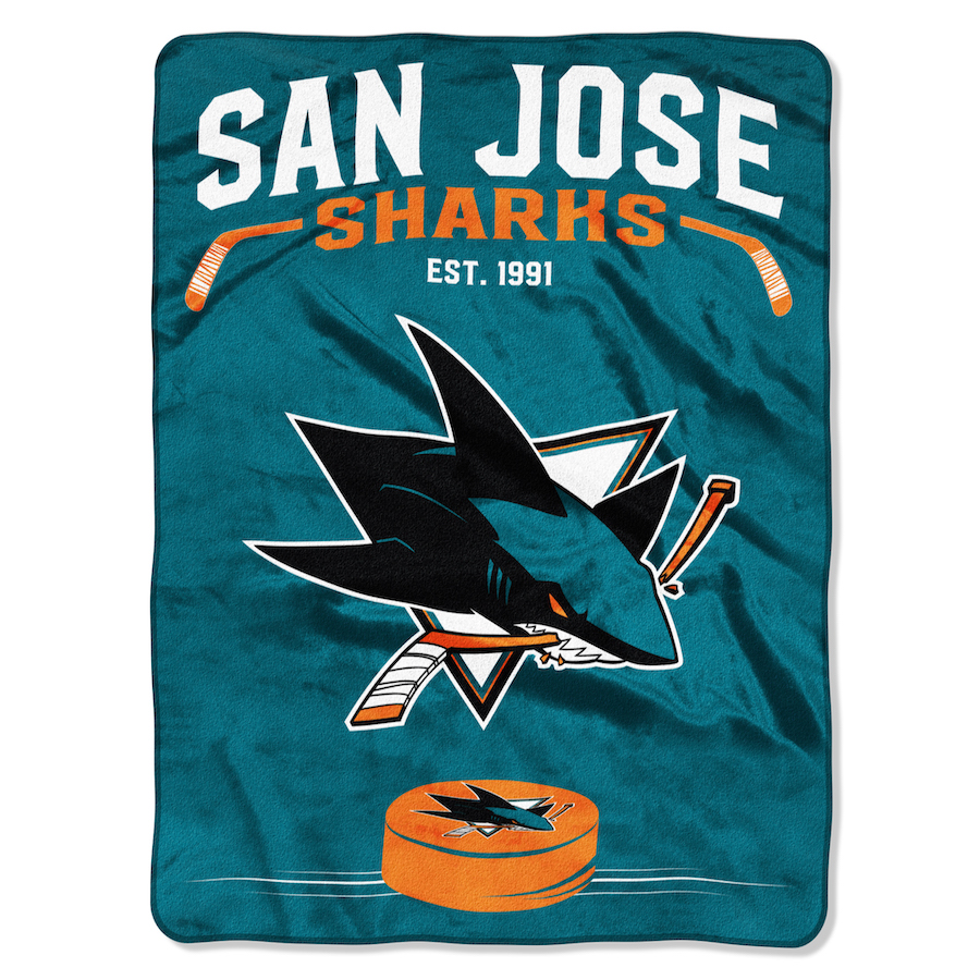 San Jose Sharks Silk Touch Throw Blanket 60 x 80