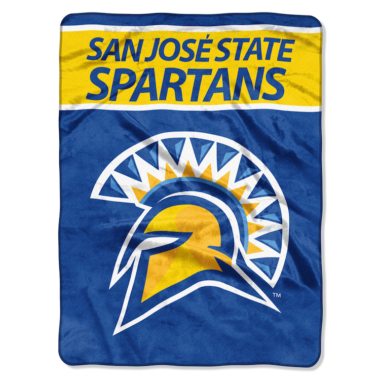 San Jose State Spartans Large Plush Fleece OVERTIME 60 x 80 Blanket