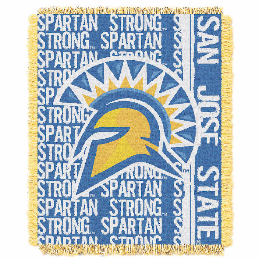 San Jose State Spartans Double Play Tapestry Blanket 48 x 60