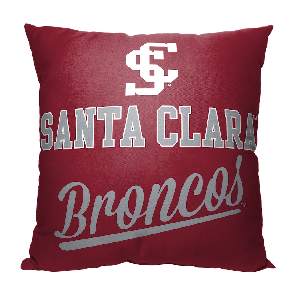 Santa Clara Broncos ALUMNI Decorative Throw Pillow 18 x 18 inch